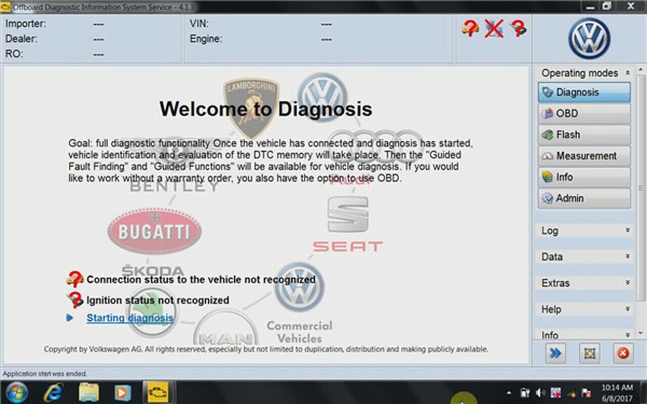 odis diagnostic software